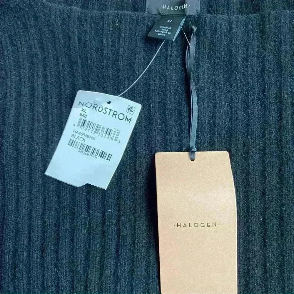 Halogen Sweater.  Ballon sleeves.  Black.  Size XL.  NWT. - Picture 3 of 7